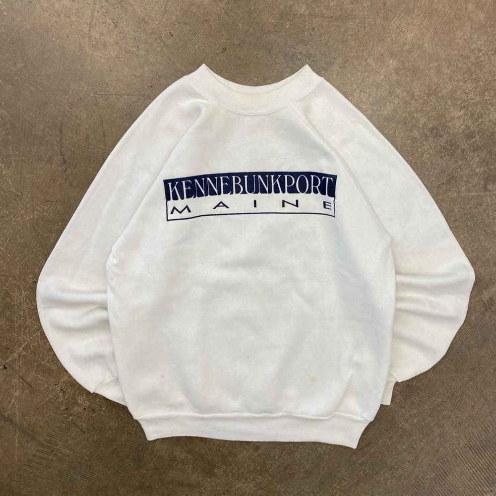 Vintage Kennebunkport Maine 90s Destination Spellout Sweatshirt Crewneck Large